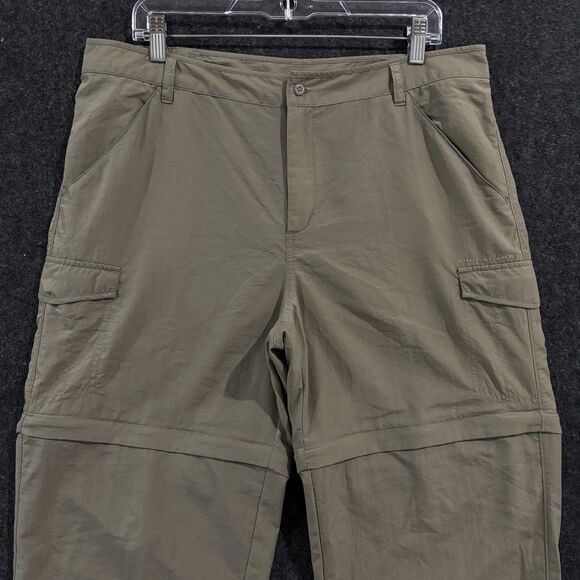 Columbia Aruba III Convertible Pants Women's Large Olive Green Cargo Omni-Shade - Picture 2 of 13